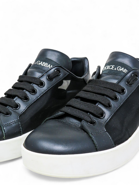 Tenis "Portofino sneakers in nappa leather and mesh"