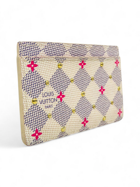 Tarjetero "Damier Azur Studded"