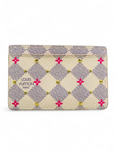 Tarjetero "Damier Azur Studded"