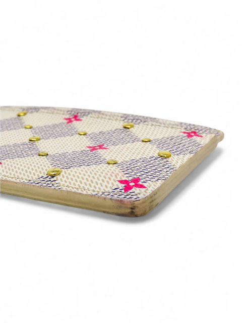 Tarjetero "Damier Azur Studded"
