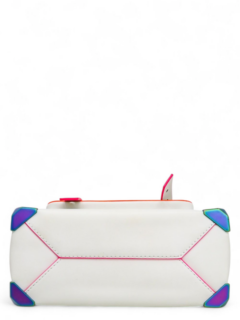 Bolso "Manhattan Medium Contrast-Trim Leather Satchel"