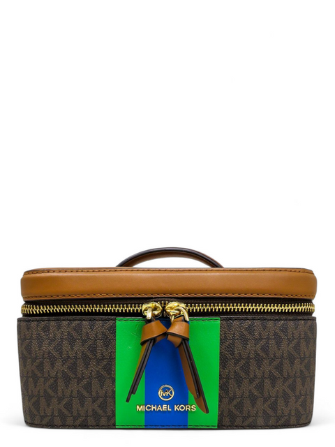 Cosmetiquera "Medium Logo Stripe Trunk Travel Case"