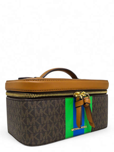 Cosmetiquera "Medium Logo Stripe Trunk Travel Case"