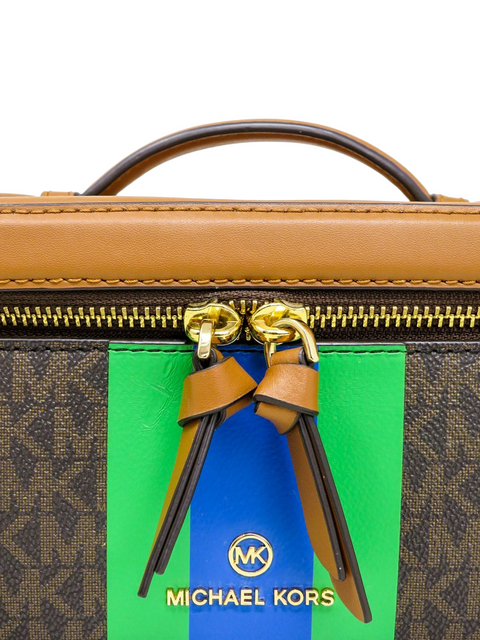 Cosmetiquera "Medium Logo Stripe Trunk Travel Case"