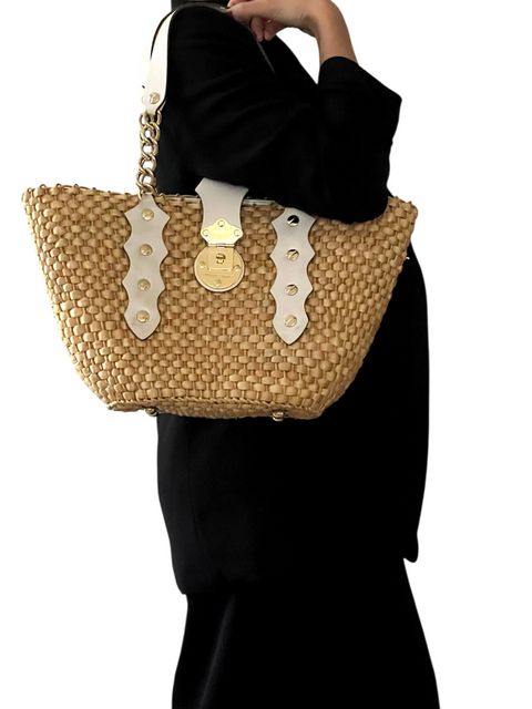 Bolso "Santorini Raffia Tote"