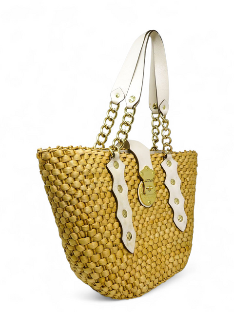 Bolso "Santorini Raffia Tote"