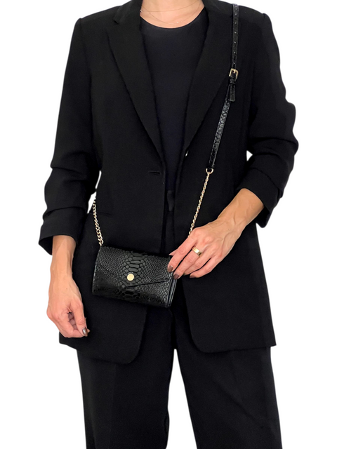 Bolso "Black Snakeskin Crossbody"