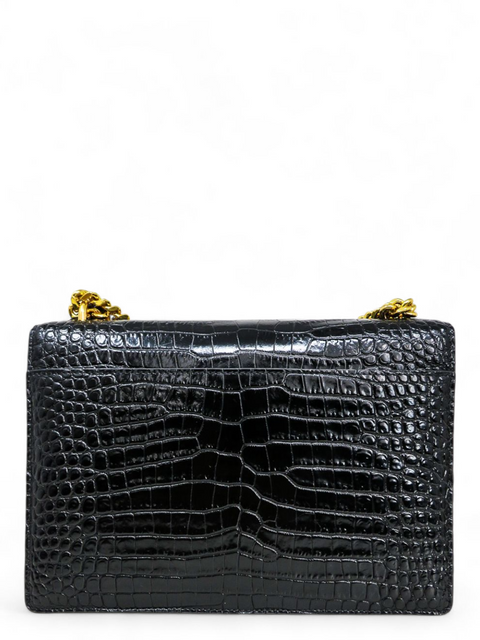 Bolso "Calfskin Crocodile Embossed Medium Monogram Sunset"