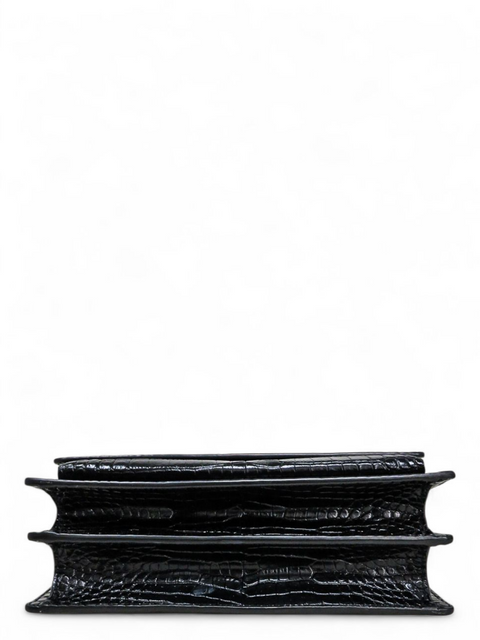 Bolso "Calfskin Crocodile Embossed Medium Monogram Sunset"