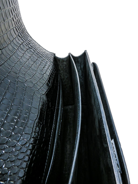 Bolso "Calfskin Crocodile Embossed Medium Monogram Sunset"