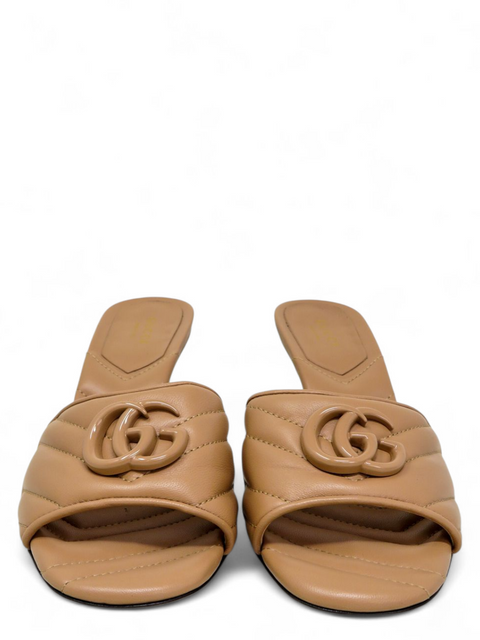 Sandalias "Double G Logo Leather Slides"