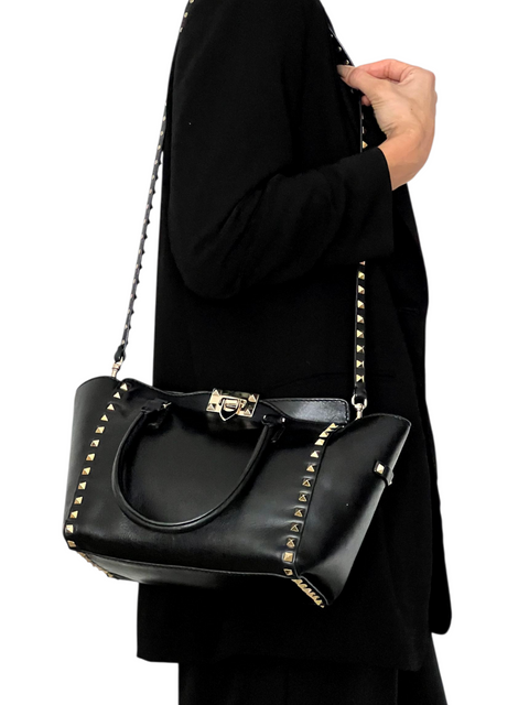 Bolso "Leather Medium Rockstud Tote"