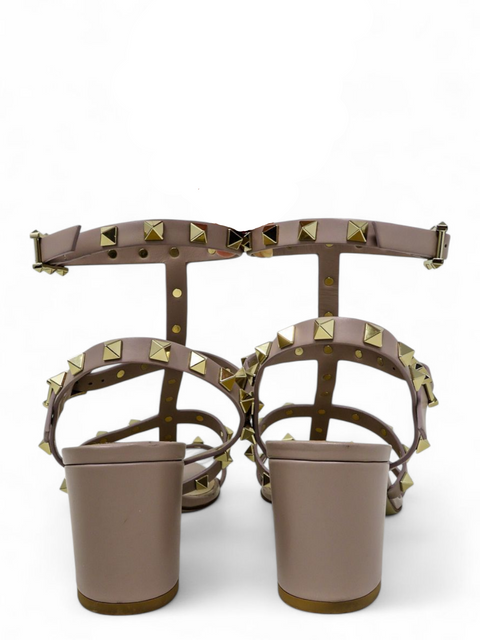 Sandalias "Rockstud Calfskin Ankle Strap Sandal 60 mm"