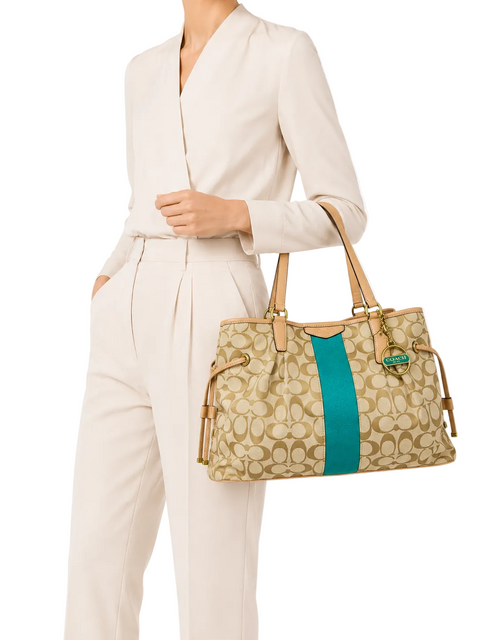 Bolso "Signature Stripe Drawstring Carryall"