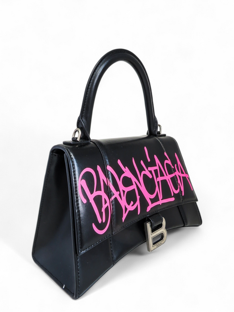 Bolso "Hourglass Shiny Box Graffiti"