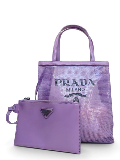 Bolso "Small Sequined Mesh Tote"