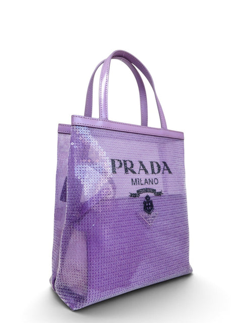 Bolso "Small Sequined Mesh Tote"