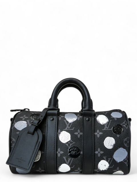 Bolso "Louis Vuitton x Yayoi Kusama Keepall Bandoulière 25"