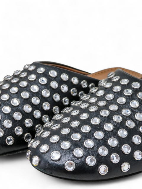 Mules "Leather Crystal"