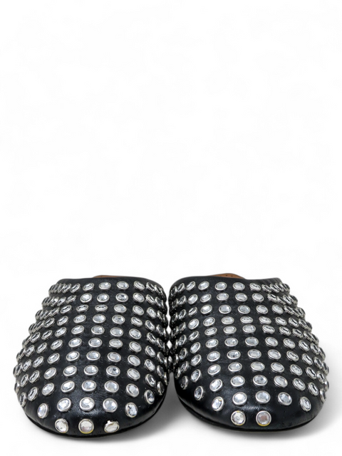 Mules "Leather Crystal"