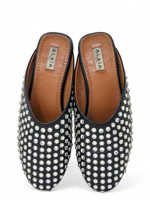 Mules "Leather Crystal"