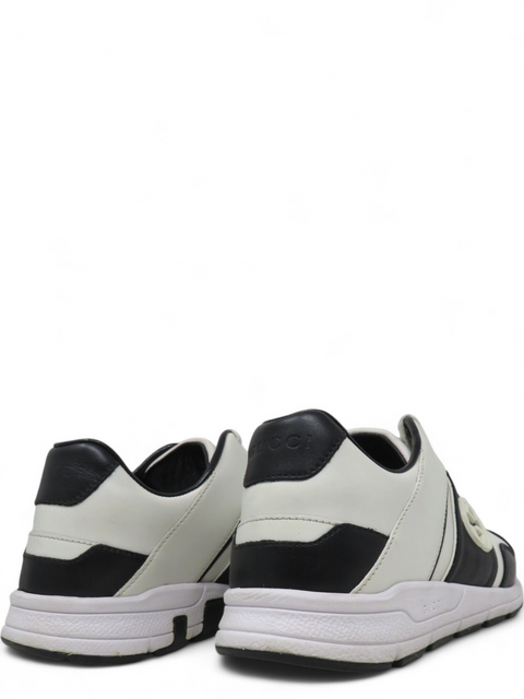Tenis "Interlocking G Logo Leather Sneakers"