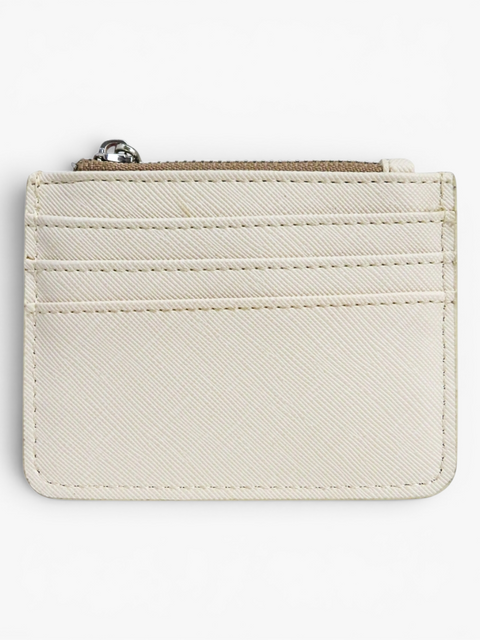 Tarjetero Beige