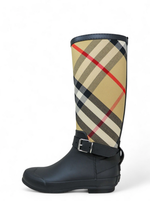 Botas "House Check Pattern Canvas Rain Boots"