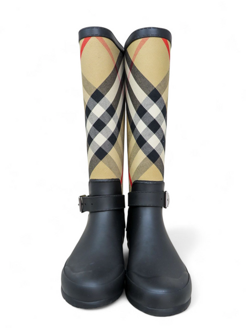 Botas "House Check Pattern Canvas Rain Boots"