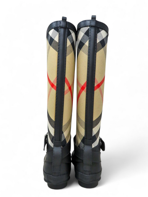 Botas "House Check Pattern Canvas Rain Boots"