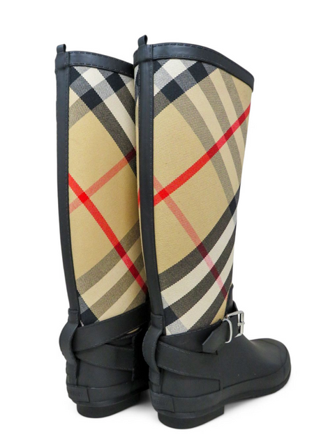 Botas "House Check Pattern Canvas Rain Boots"