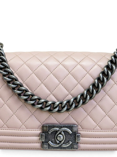 Bolso "Lambskin Quilted Medium Boy Flap"