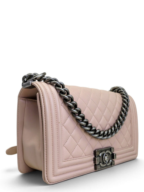 Bolso "Lambskin Quilted Medium Boy Flap"