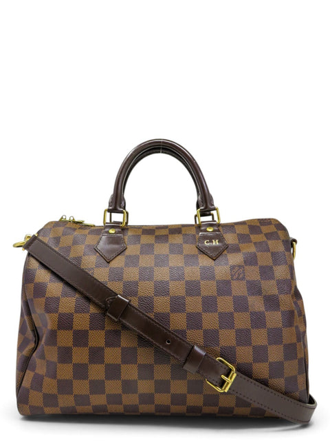 Bolso "Damier Ebene Speedy 30 Bandoliere"