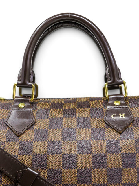 Bolso "Damier Ebene Speedy 30 Bandoliere"