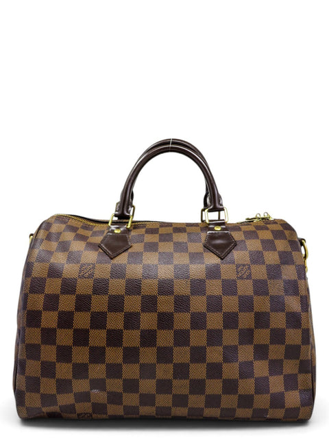 Bolso "Damier Ebene Speedy 30 Bandoliere"