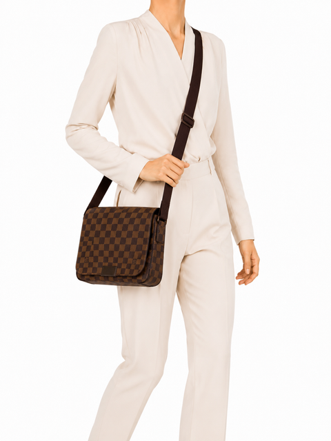Bolso "Damier Ebene Brooklyn PM"