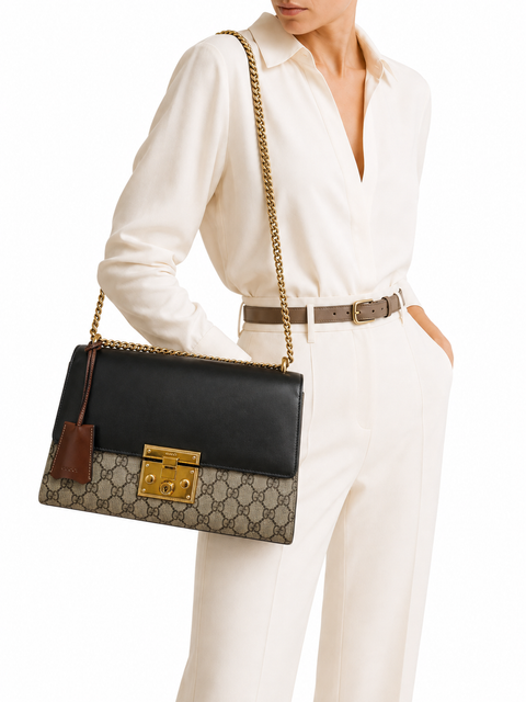 Bolso "Padlock Medium GG Supreme"