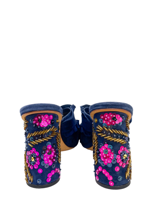 Tacones "Suede Beaded Accents Slides"