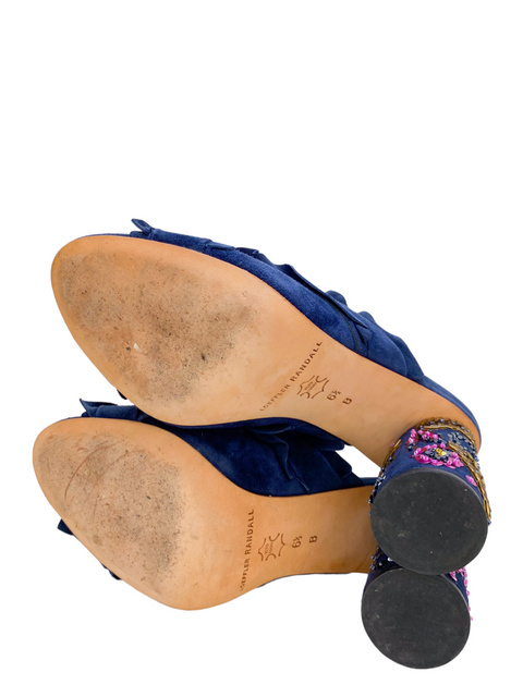 Tacones "Suede Beaded Accents Slides"