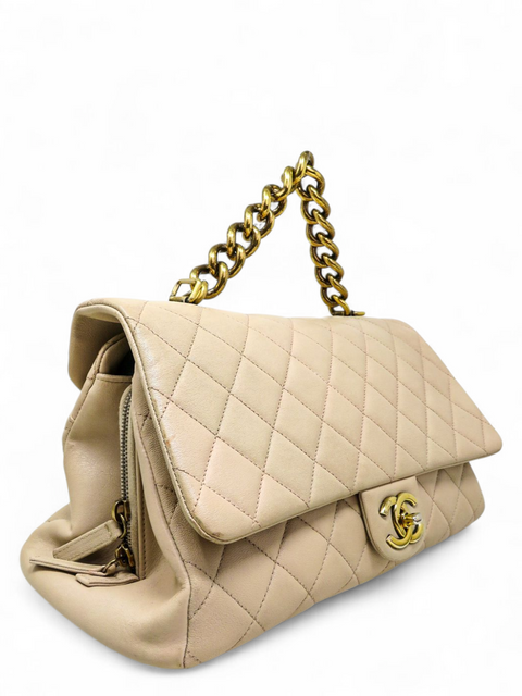 Bolso "Paris-Rome Large Trapezio Flap Bag"