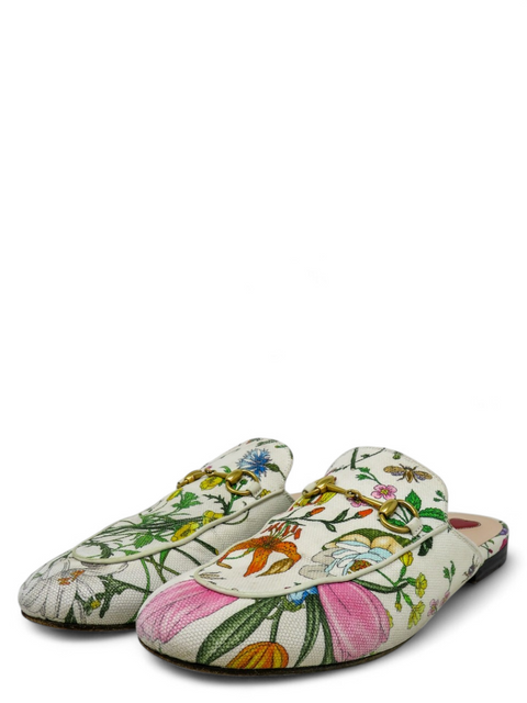 Mules "Flora Print Canvas Mules"