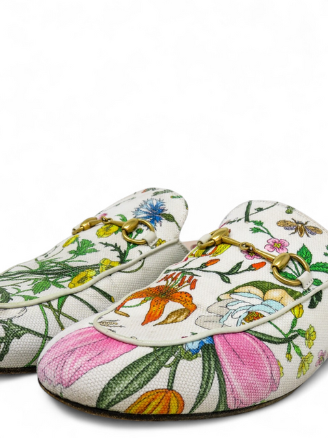 Mules "Flora Print Canvas Mules"