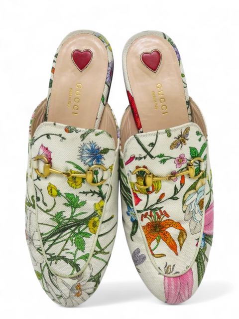 Mules "Flora Print Canvas Mules"