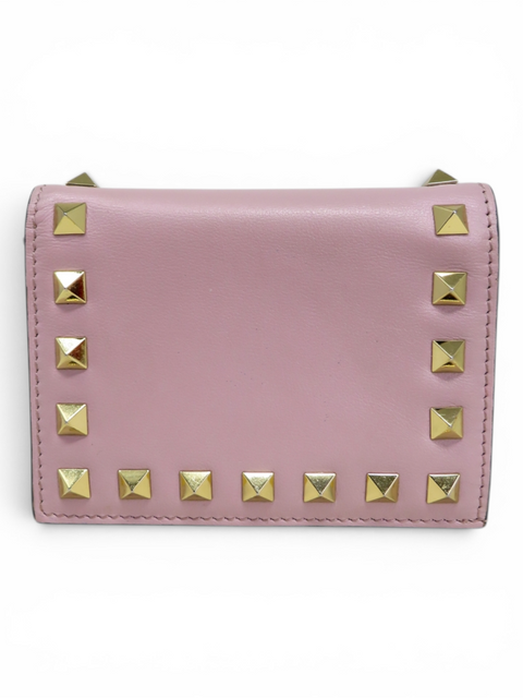 Billetera "Small Rockstud Calfskin"