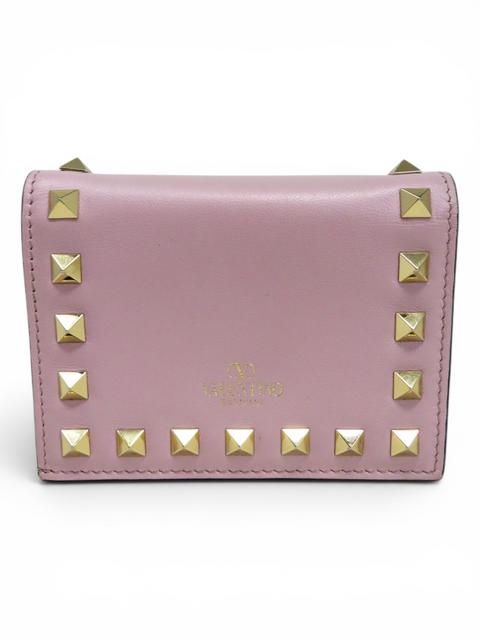 Billetera "Small Rockstud Calfskin"
