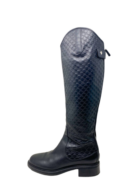 Botas "GG Signature Leather Riding Boots"