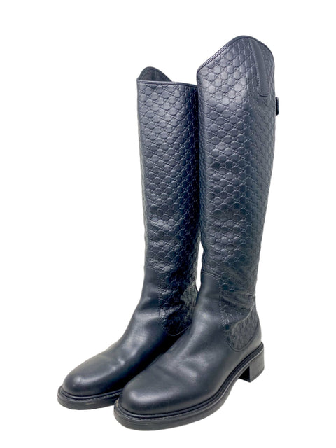 Botas "GG Signature Leather Riding Boots"