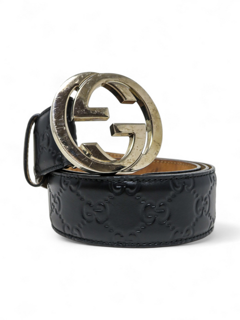 Correa "Interlocking G Logo Leather Belt"
