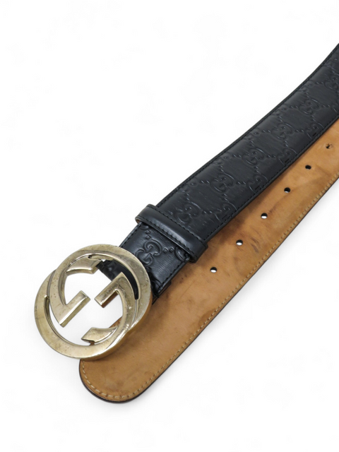 Correa "Interlocking G Logo Leather Belt"